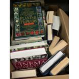 A BOX OF VARIOUS MAINLY HARDBACK BOOKS TO INCLUDE CINEMA YEAR BY YEAR 1894 - 2004, WILDLIFE OF