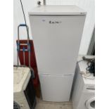 A WHITE LEC UPRIGHT FRIDGE FREEZER