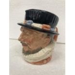 A LARGE ROYAL DOULTON CHARACTER JUG - D6206 "BEEFEATER" - MODELLED BY H FENTON - 17 CM