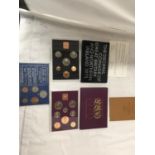 THREE SETS OF BRITISH PROOF COINAGE TO INCLUDE 1970, 1971 AND 1972 IN PRESENTATION BOXES