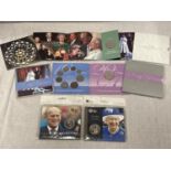 A SELECTION OF FOUR ROYAL MINT COIN PACKS