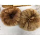 TWO LADIES FUR HATS