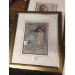 THREE FRAMED PRINTS OF NYMPHS AND FAIRIES