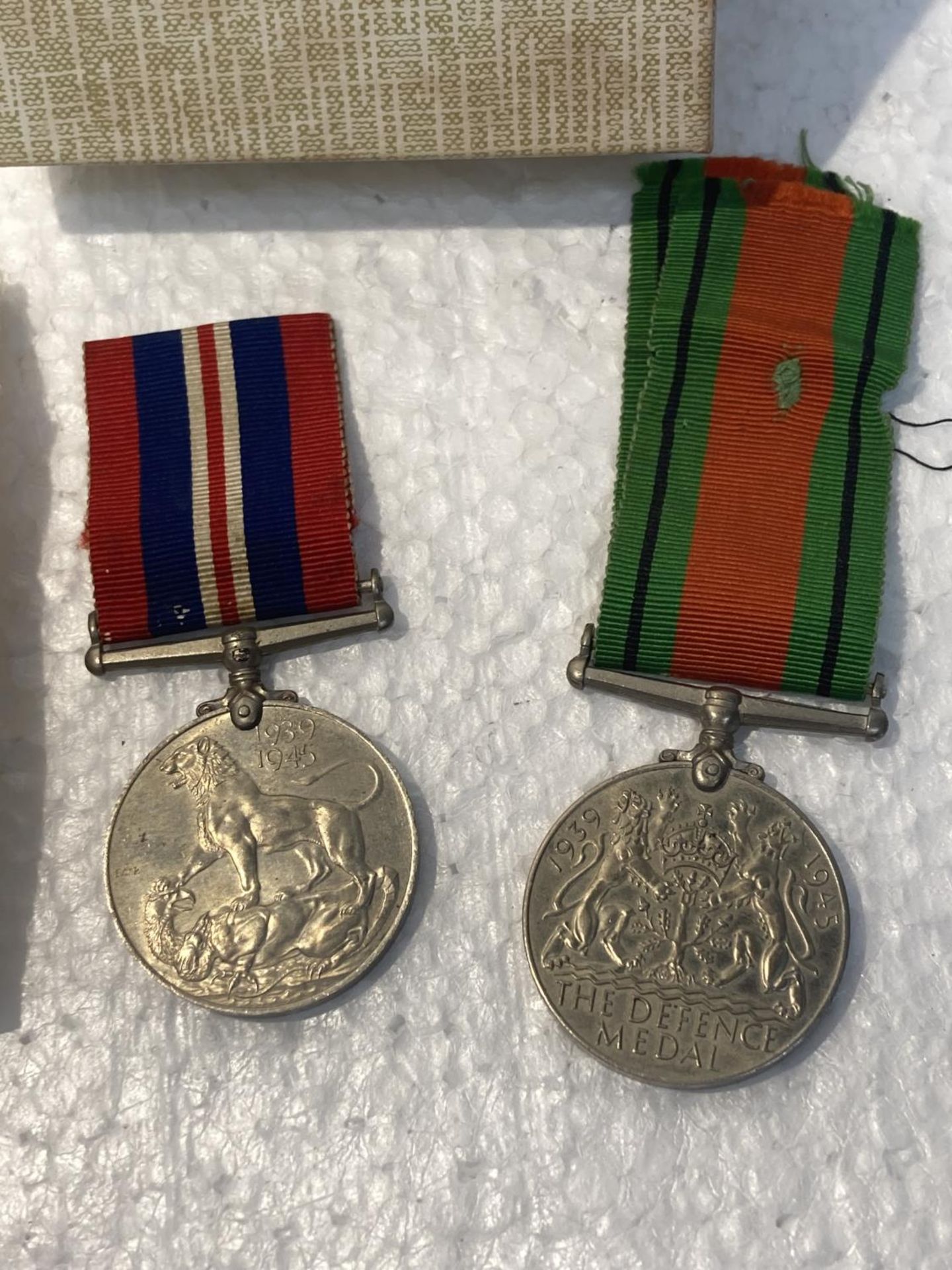 TWO WORLD WAR II MEDALS WITH RIBBONS - Image 2 of 4