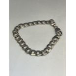 A HEAVY SILVER WRIST CHAIN