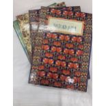 FOUR VICTORIA AND ALBERT MUSEUM ALBUMS CONTAINING VINTAGE POSTCARDS