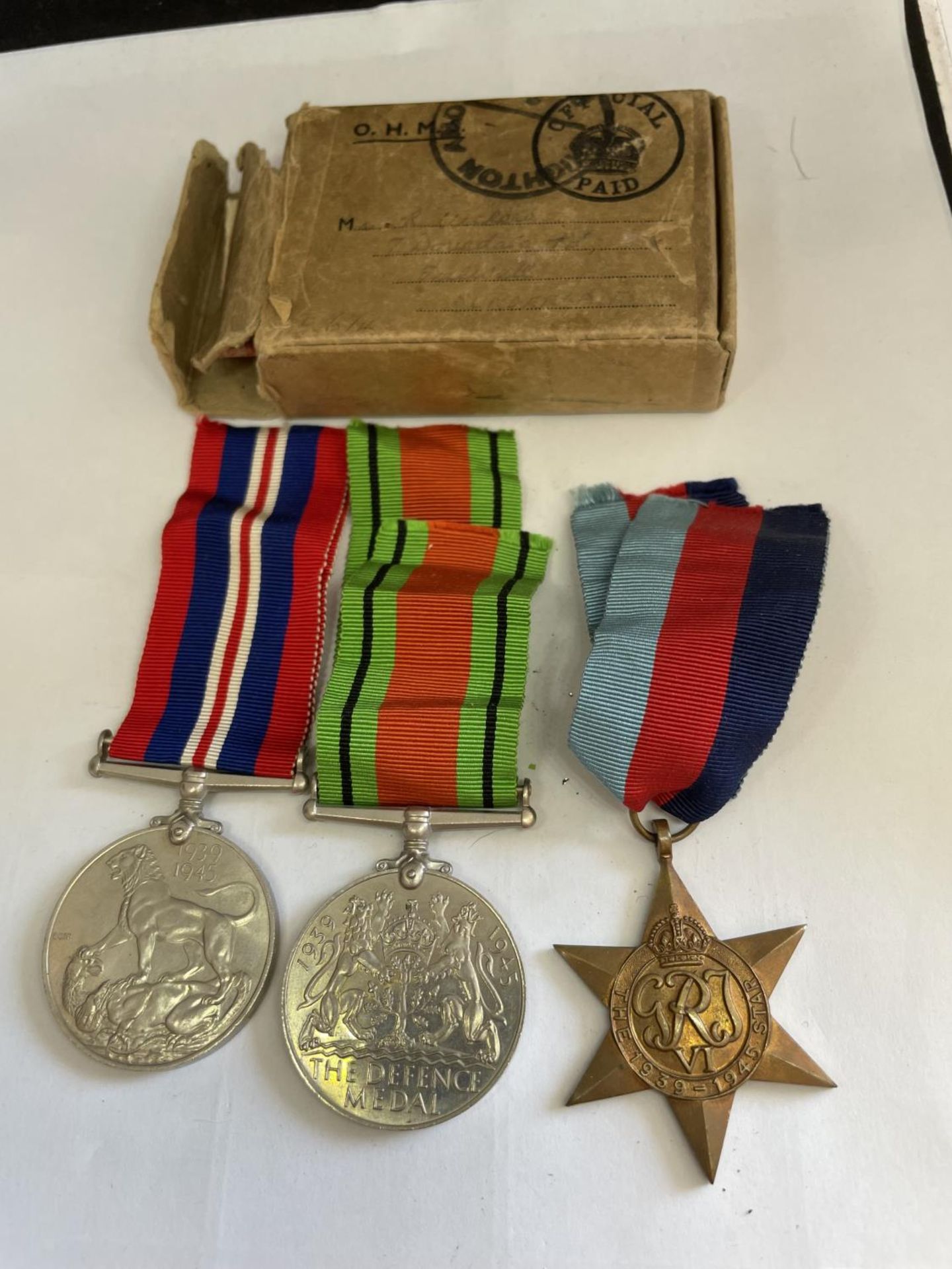 THREE BOXED WW2 MEDALS