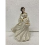 A ROYAL DOULTON "SPRING MORNING" FIGURINE HAND MADE AND HAND DECORATED HN 3725 - 20 CM (H)