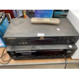 TWO ITEMS TO INCLUDE A DENON CASSETTE PLAYER AND A MARANTZ AUDIO AND DVD PLAYER
