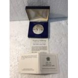 A JAMAICA 1976 , HORATIO NELSON , $10 SILVER PROOF COIN BOXED WITH CERTIFICATE OF AUTHENTICITY