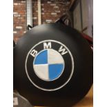 A BLACK BMW PETROL CAN