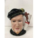 A ROYAL DOULTON LARGE CHARACTER JUG OF PRINCE PHILIP OF SPAIN - D7189 - LIMITED EDITION OF 1,000