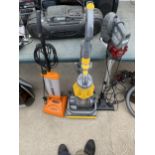 THREE VACUUM CLEANERS TO INCLUDE AN EGL STICK VACUUM, A POWER FOAMER AND A DYSON