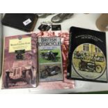 THREE MOTORCYCLING BOOKS - THE MOTOR CYCLING CLUB BY PETER GARNIER, BRITISH MOTORCYCLES OF TH '30'