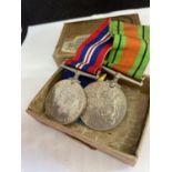 THREE BOXED WW2 MEDALS