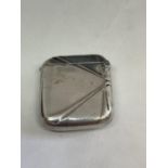 A SILVER PLATED VESTA CASE