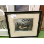 THREE FRAMED PRINTS - 'A MOMENT OF REFLECTION', SIGNED THELMA SYKES, LIMITED EDITION 25/28, 'RED