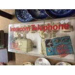 AN INTERCOM TELEPHONE SET BOXED