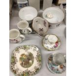 A QUANTITY OF CERAMICS TO INCLUDE ROYAL WORCESTER 'EVESHAM' SERVING BOWLS, PORTMERION 'BOTANIC