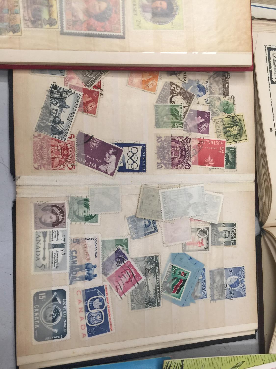 A LARGE COLLECTION OF STAMPS TO INCLUDE SEVERAL WORLD ALBUMS, SOME FIRST DAY COVERS AND LOOSE STAMPS - Image 8 of 13