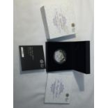 A UNITED KINGDOM ROYAL MINT 2015 £2 “THE ROYAL BIRTH” SILVER PROOF £5 COIN, WITH COA