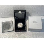 A ROYAL MINT 2013 THE CHRISTENING OF HRH PRINCE GEORGE OF CAMBRIDGE £5 SILVER PROOF COIN BOXED