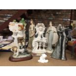 A QUANTITY OF FIGURINES TO INCLUDE ART DECO STYLE