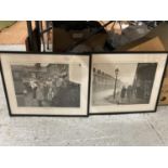 TWO FRAMED VINTAGE STYLE PHOTOGRAPHIC PRINTS - MOTHER'S PRIDE AND EARLY START