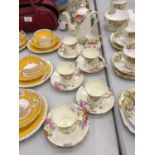 A VINTAGE NEW CHELSEA, STAFFORDSHIRE, 'NOSEGAY' PART COFFEE SET TO INCLUDE COFFEE POT, CREAM JUG,