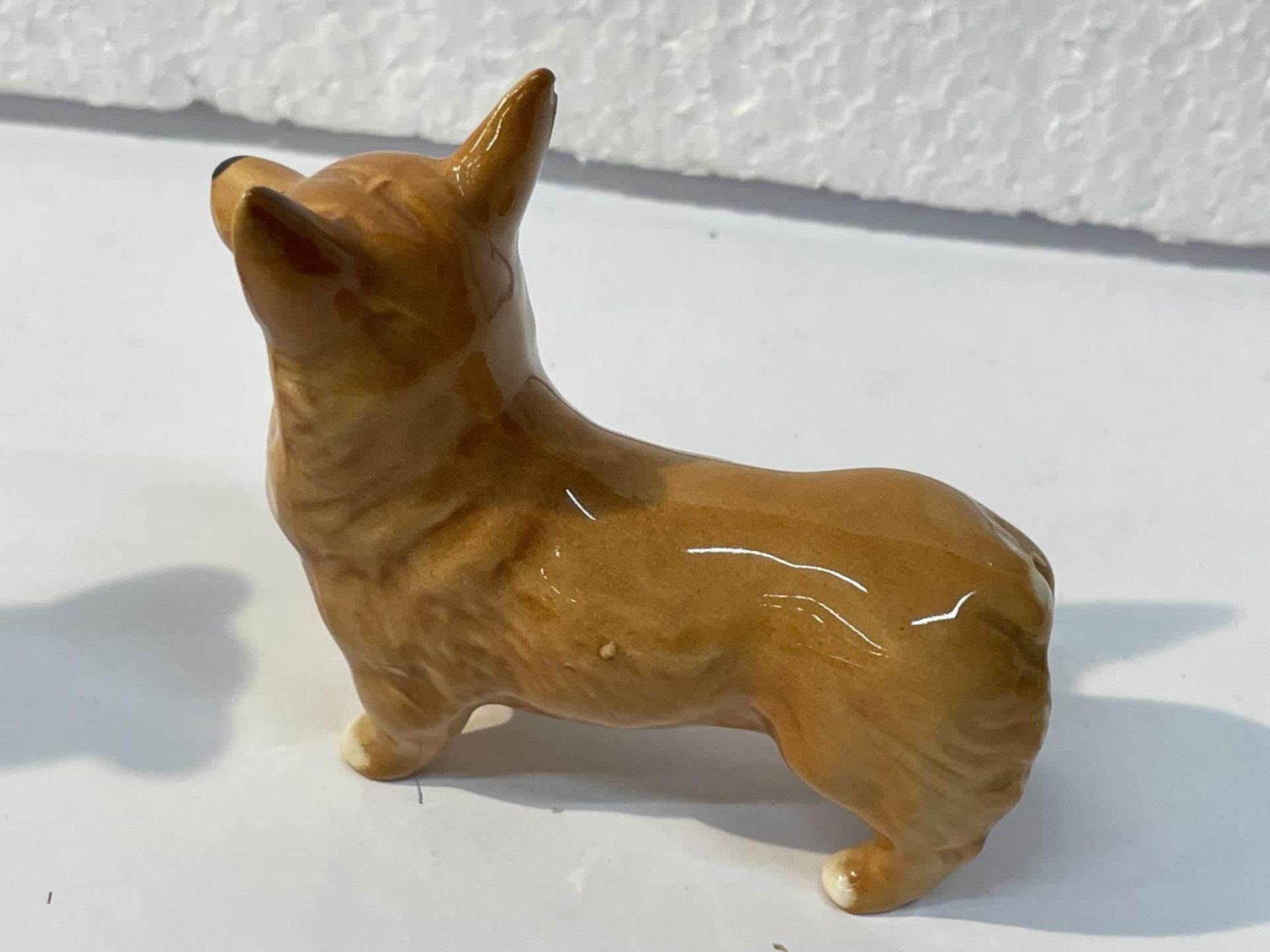 FIVE BESWICK DOGS TO INCLUDE A FOX HOUND, DALMATION, SPANIEL, DASHOUND, AND A CORGI - Bild 10 aus 13