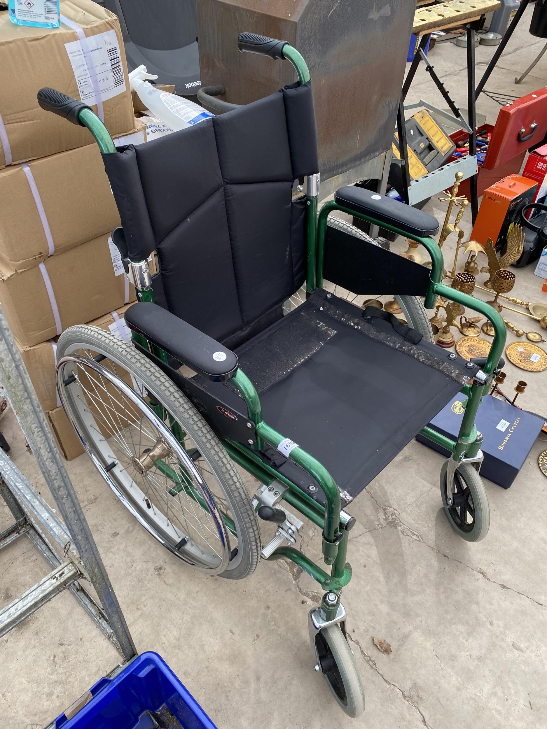A PP FOLDING WHEEL CHAIR - Image 2 of 2