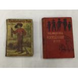 TWO FIRST EDITION HARDBACKS BY MARK TWAIN, A YELLOW JACKET HUCKLEBERRY FINN PUBLISHED 1886 AND THE