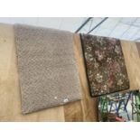 TWO SMALL MODERN RUGS