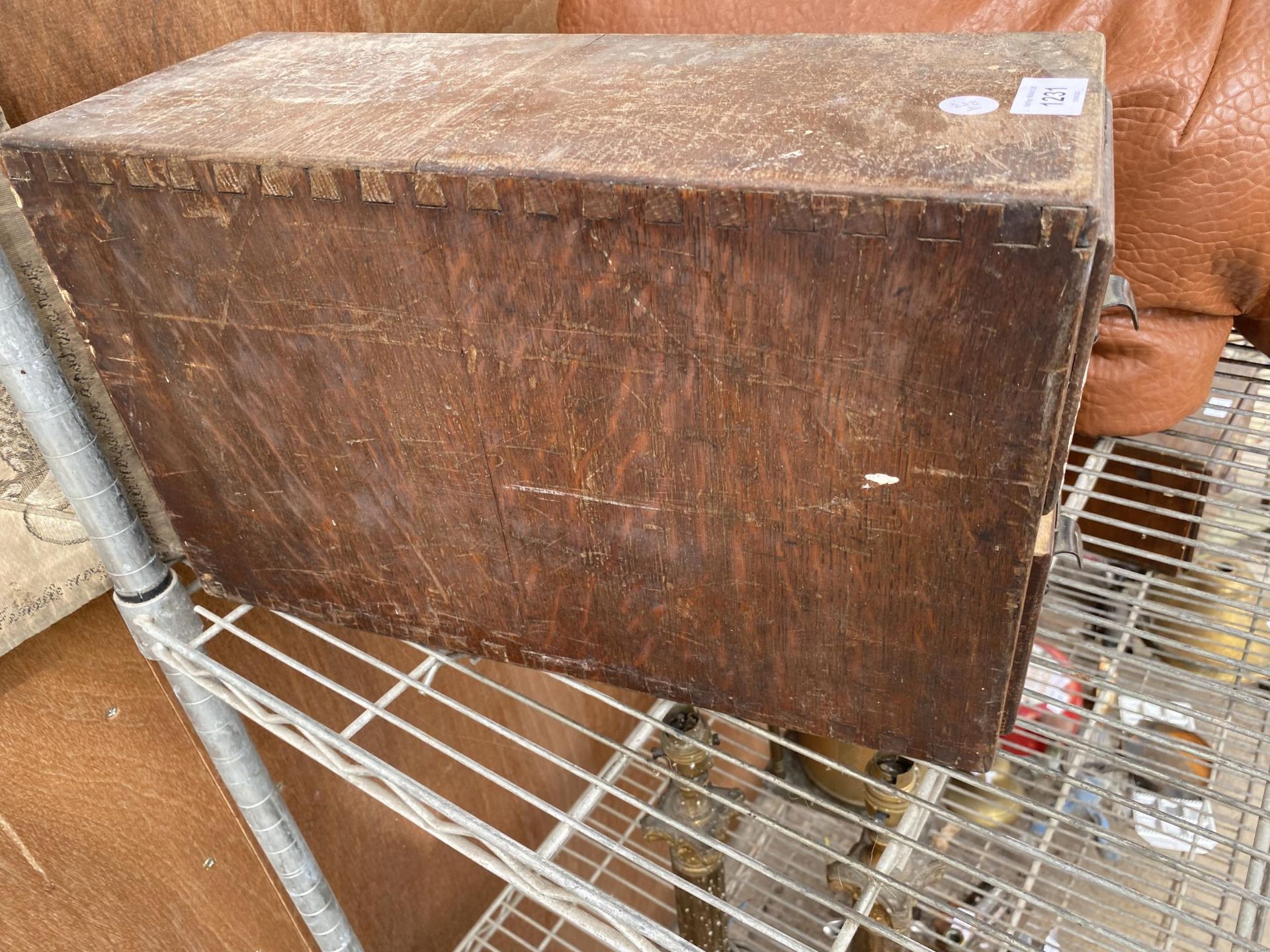 A VINTAGE WOODEN 'MANIFOLDIA' TWO DRAWER INDEX CABINET CONTAING HARDWARE AND ELECTRICAL TAPE - Image 2 of 3