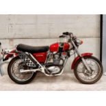 A 1972 BSA 250 GOLDSTAR GREY FRAME DATE OF FIRST REGISTRATION 10/07/1972 TAXATION CLASS HISTORIC