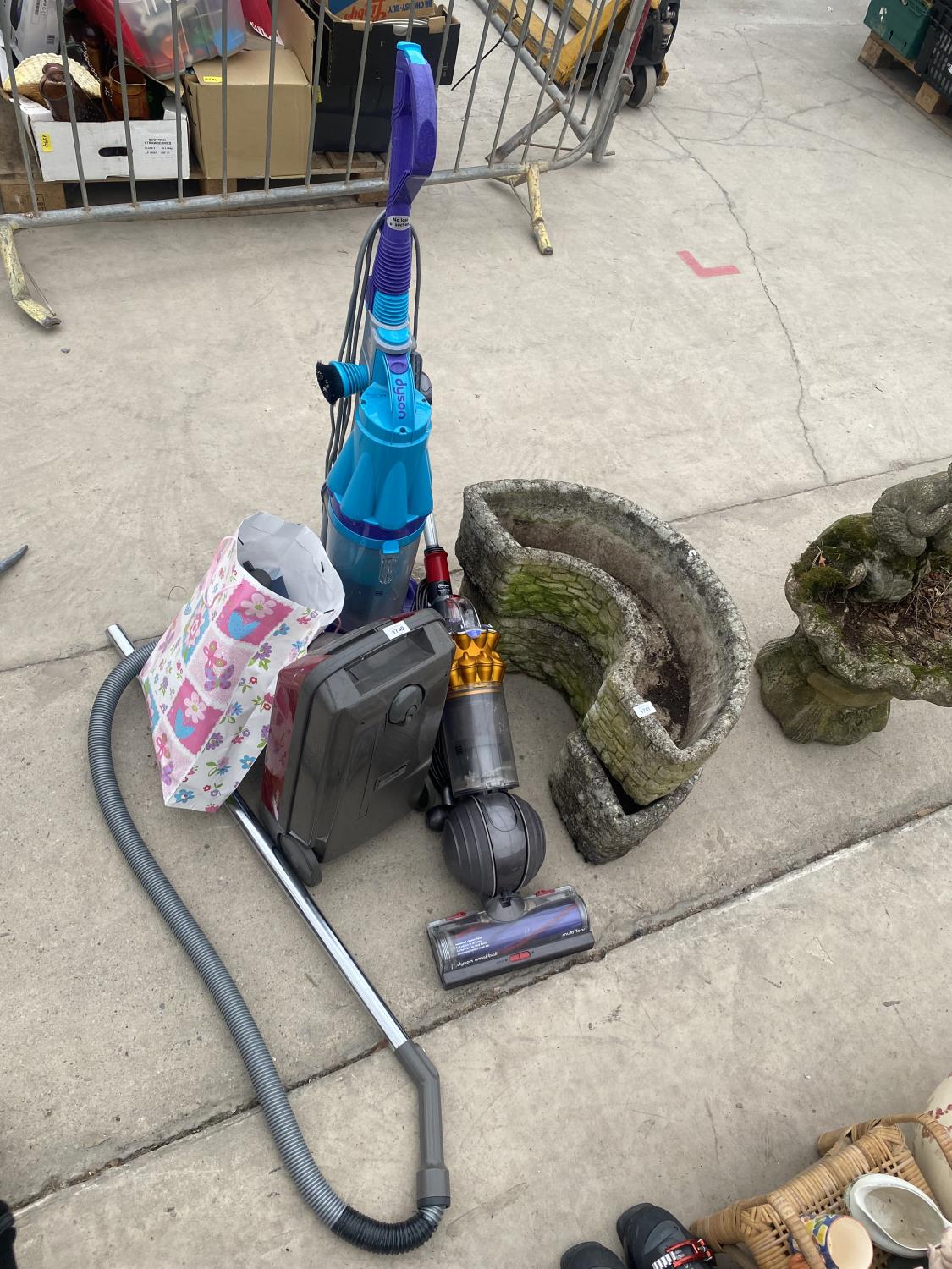 THREE VACUUM CLEANERS TO INCLUDE TWO DYSON AND A KIELE