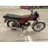 A 1981 YAMAHA 100 MOTORCYCLE - REGISTERED WITH DVLA - THIS ITEM IS A BARN FIND FOR RESTORATION AND