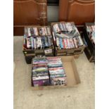 A LARGE QUANTITY OF ASSORTED DVDS