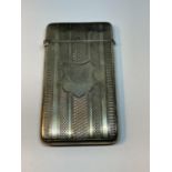 A HALLMARKED BIRMINGHAM SILVER BUSINESS CARD HOLDER