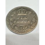 A 1909 EDWARD VII SIXPENCE