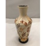 A COBRIDGE TRIAL VASE WITH IMAGES OF BIRDS AND TREES SIGNED TO THE BASE HEIGHT 26CM