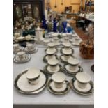 A ROYAL DOULTON "CARLYLE" 24 PIECE SET TO INCLUDE 6 TRIO'S, 2 DUO'S, CAKE PLATE & SUGAR BOWL