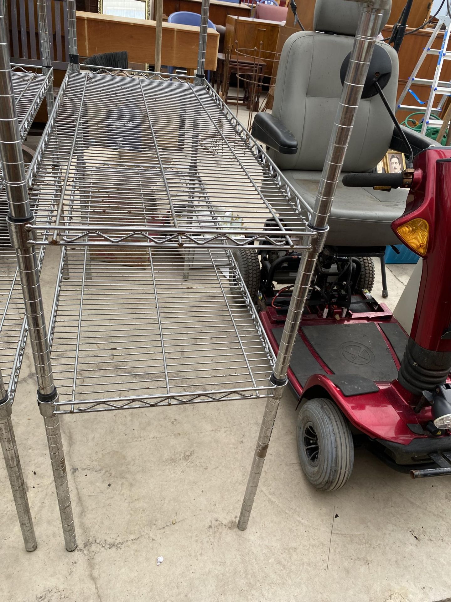 A METAL FIVE TIER PANTRY SHELVING UNIT - Image 2 of 3