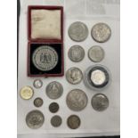VARIOUS OLD AND MODERN COINS FROM AROUND THE WORLD