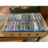 A LARGE ASSORTMENT OF BLU-RAY DVDS