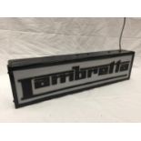 AN LAMBRETTA ILLUMINATED SIGN W: 72CM