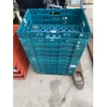 ELEVEN STACKABLE BREAD CRATES