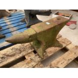 A VINTAGE BLACKSMITHS ANVIL LENGTH 60CM