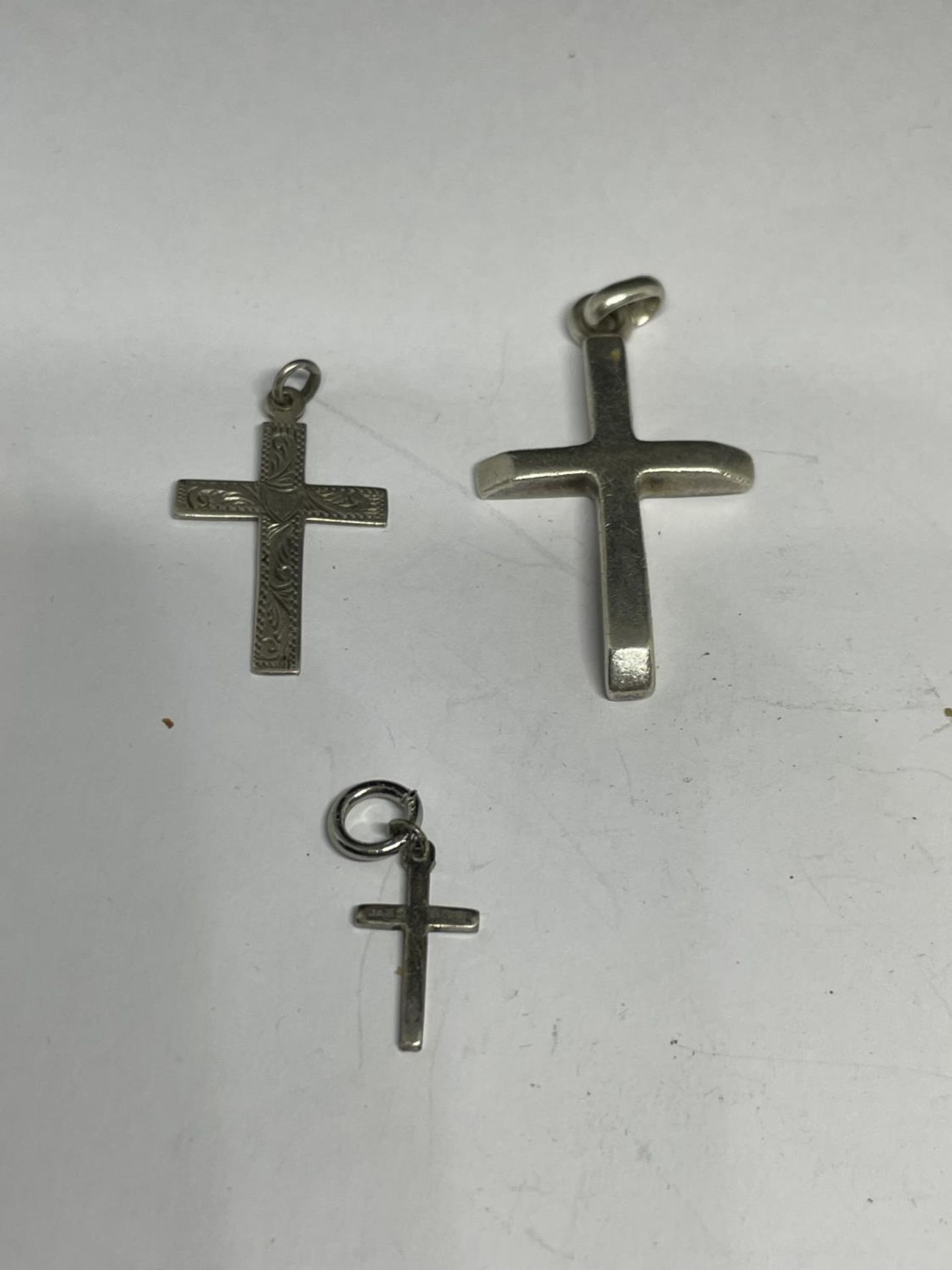 FIVE SILVER CROSSES - Image 2 of 3