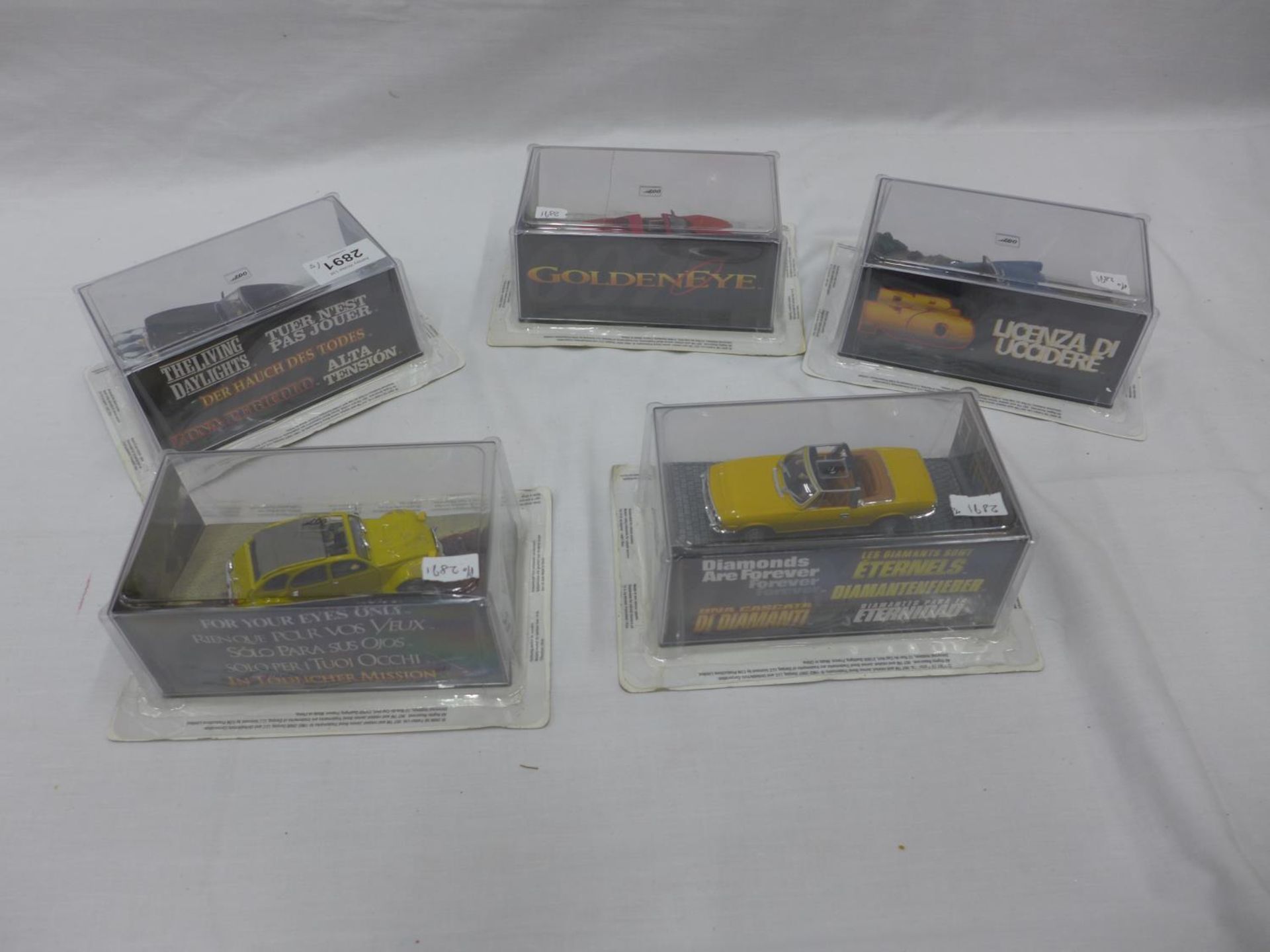 FIVE BOXED JAMES BOND 007 CARS - Image 2 of 2